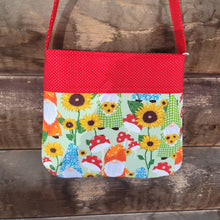 Load image into Gallery viewer, Gnome with Mushrooms & Flowers Girls Purse