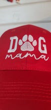 Load image into Gallery viewer, Red Baseball Dog Mama Hat