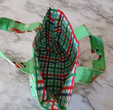 Load image into Gallery viewer, Small Reusable Christmas Fabric Gift Bag