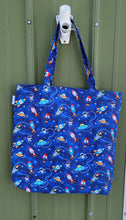 Load image into Gallery viewer, Large Spaceship Tote Bag