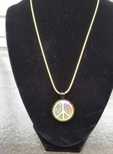 Load image into Gallery viewer, Lite Yellow Peace Sign Necklace