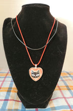 Load image into Gallery viewer, Black Cat Cabochon Heart Necklace