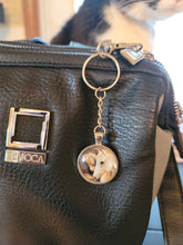 Load image into Gallery viewer, White Horse Keychain Cabochon