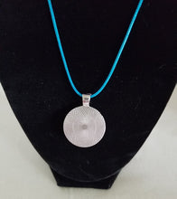 Load image into Gallery viewer, Blue Peace Sign Necklace