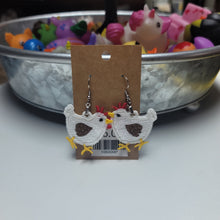 Load image into Gallery viewer, Lace Chicken Earrings
