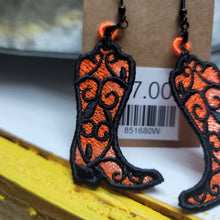 Load image into Gallery viewer, Large Lace  Boots Earrings
