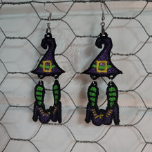 Load image into Gallery viewer, Lace Witch Dangle Earrings
