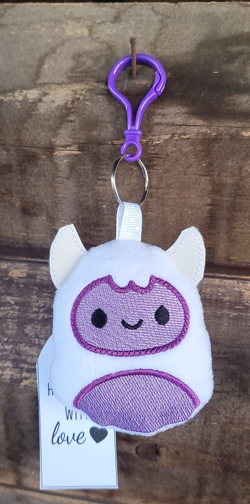 Yeit purple keychain stuffie
