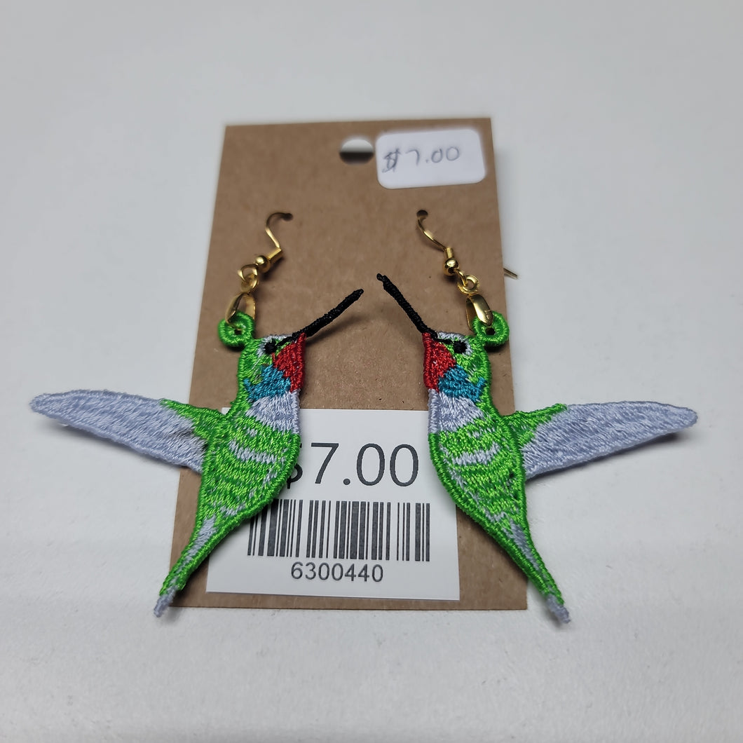 Hummingbirds Lace Earrings
