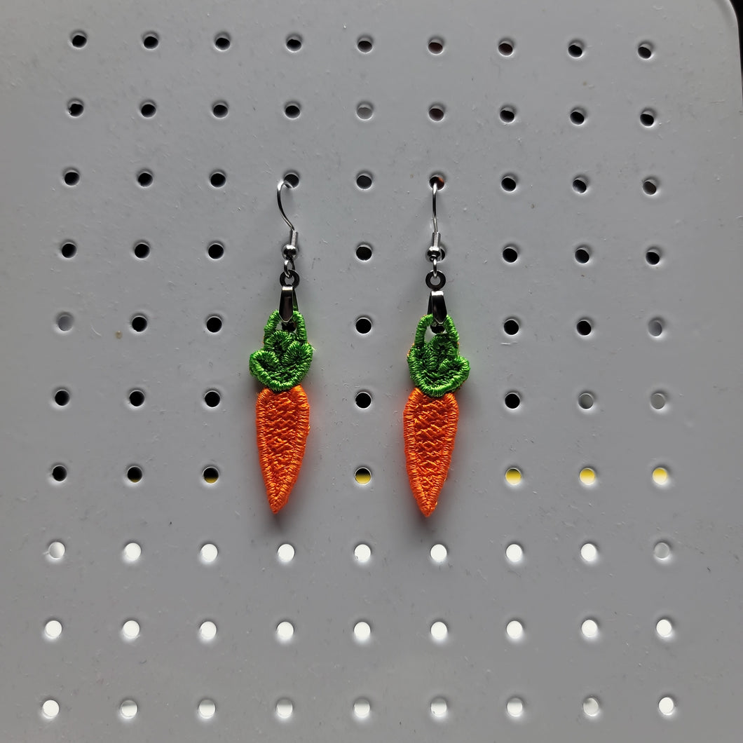 Carrot Lace Earrings