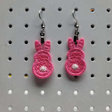 Load image into Gallery viewer, Pink Bunny Lace Earrings
