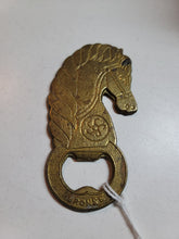 Load image into Gallery viewer, Vintage Enamel + Bronze Bottle Opener
