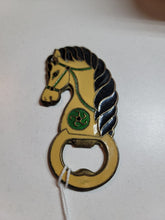 Load image into Gallery viewer, Vintage Enamel + Bronze Bottle Opener
