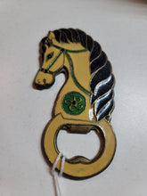 Load image into Gallery viewer, Vintage Enamel + Bronze Bottle Opener
