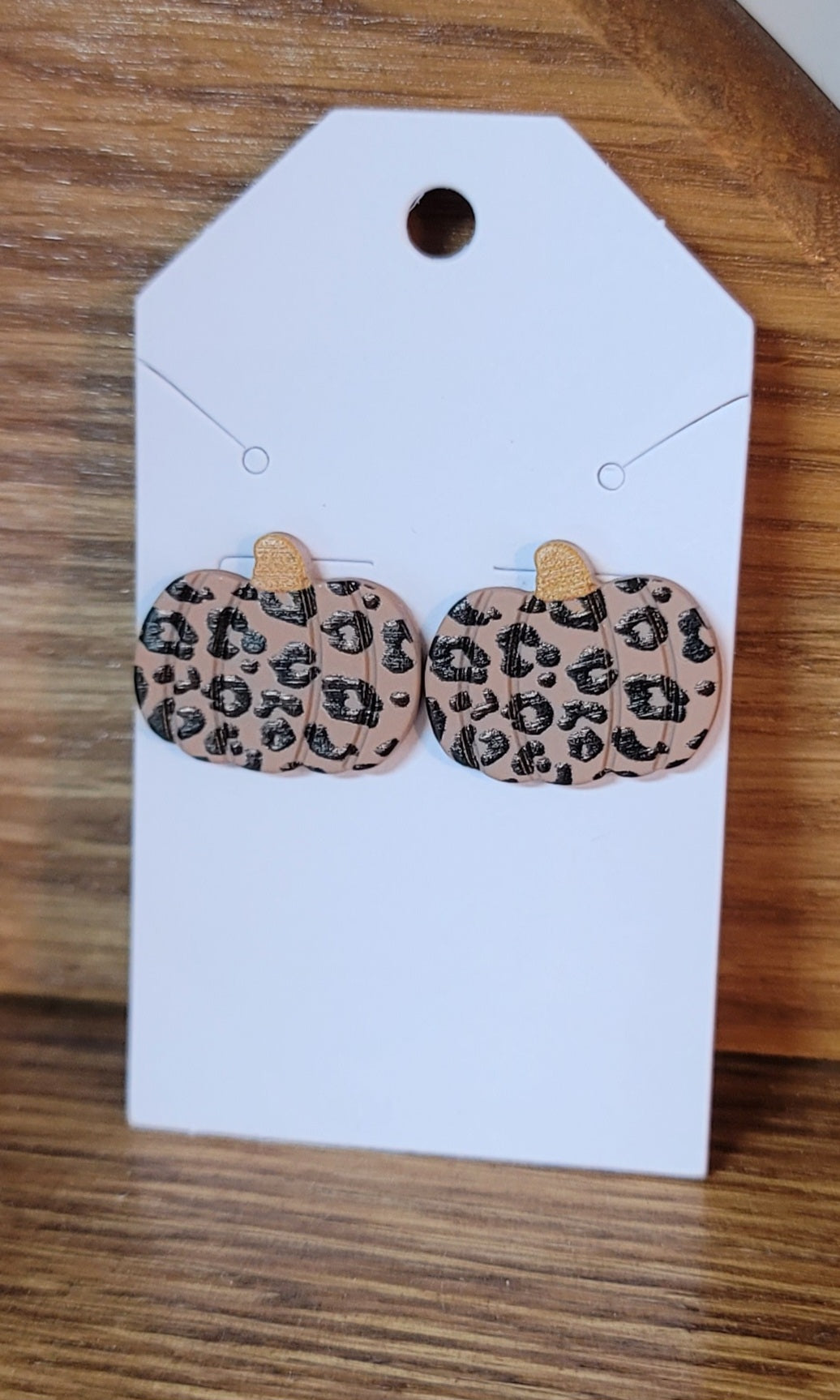 Leopard Pumpkin Earrings