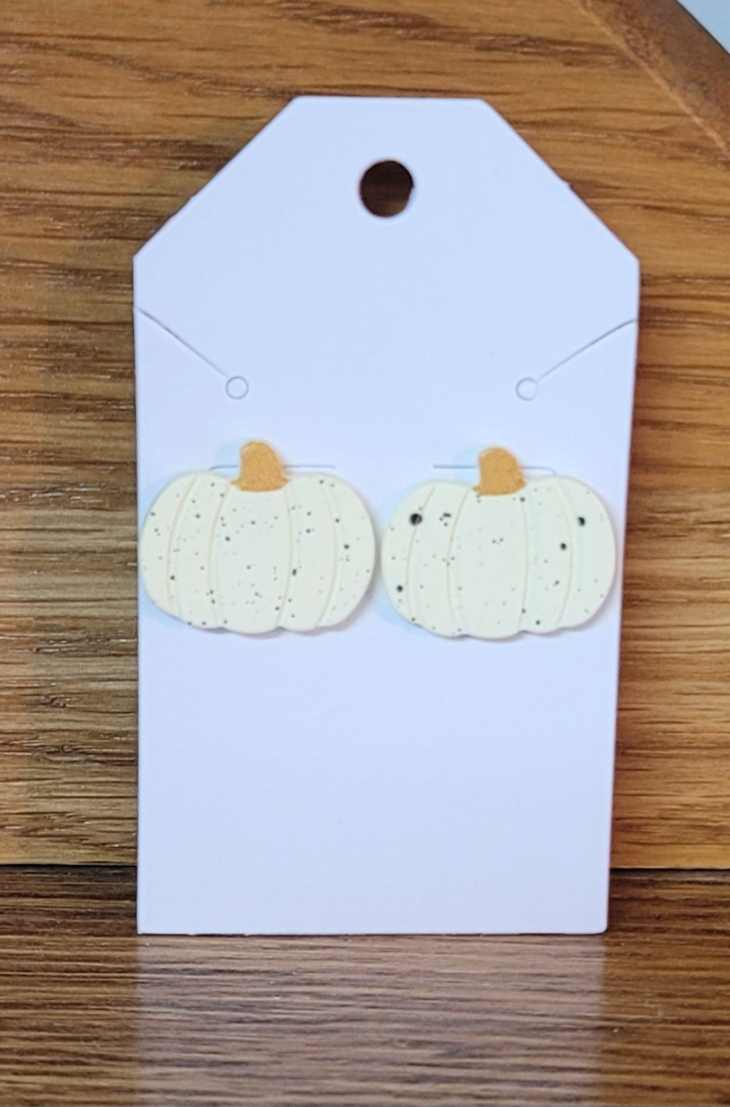 White Pumpkin Earring