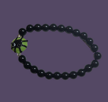 Load image into Gallery viewer, Creepy Crawley spider Glass Beaded Bracelet
