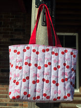 Load image into Gallery viewer, Quilted Valentines Tote Bag
