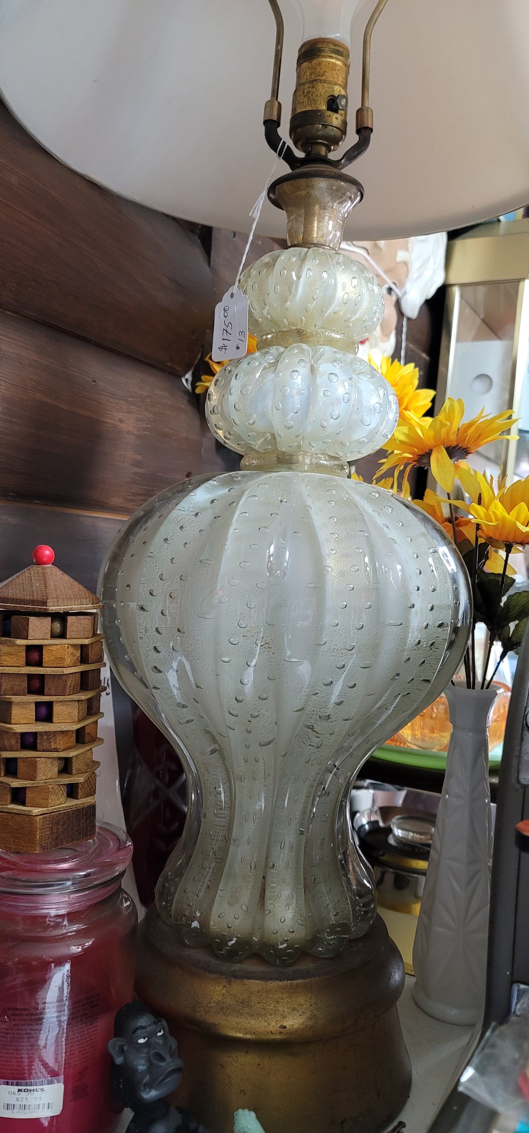 Vintage Blown glass Lamp