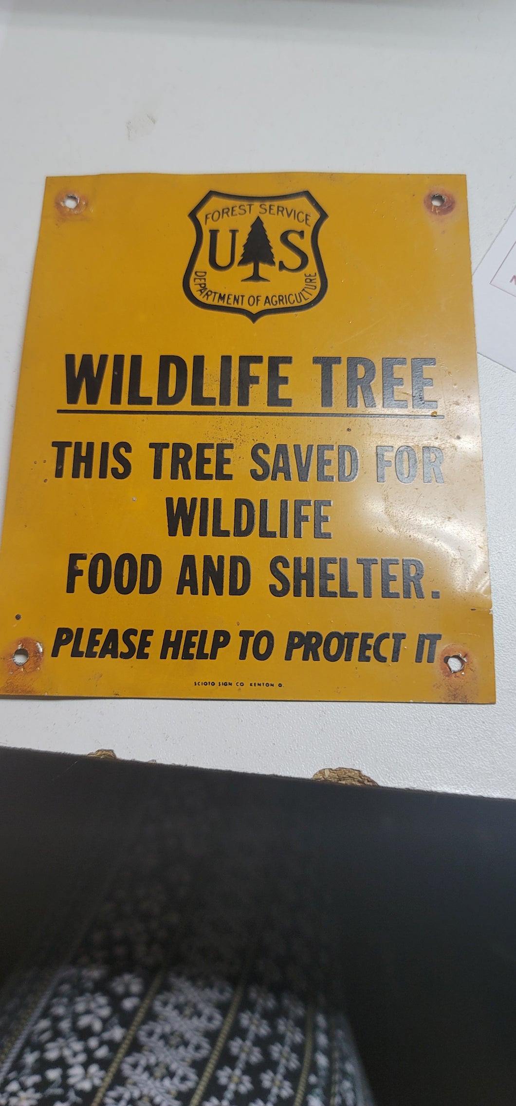 Vintage Forest Service Sign