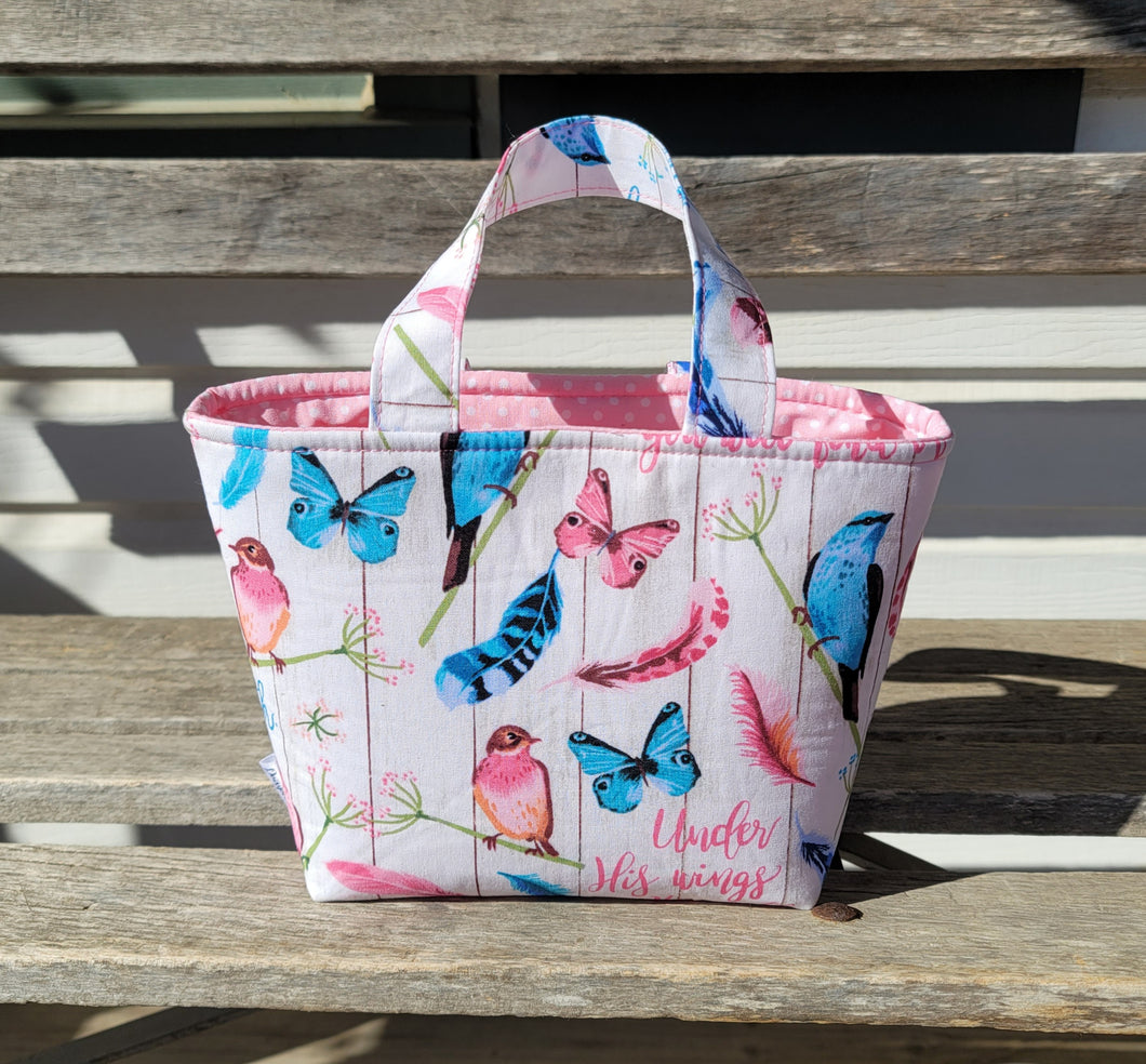 Under His Wings Small Tote Bag