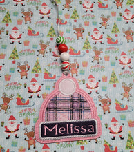 Load image into Gallery viewer, Pink Beanie hat  Ornament
