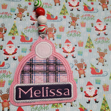 Load image into Gallery viewer, Pink Beanie hat  Ornament
