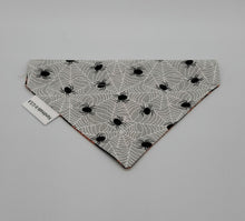 Load image into Gallery viewer, Reversible Halloween Cat Bandana
