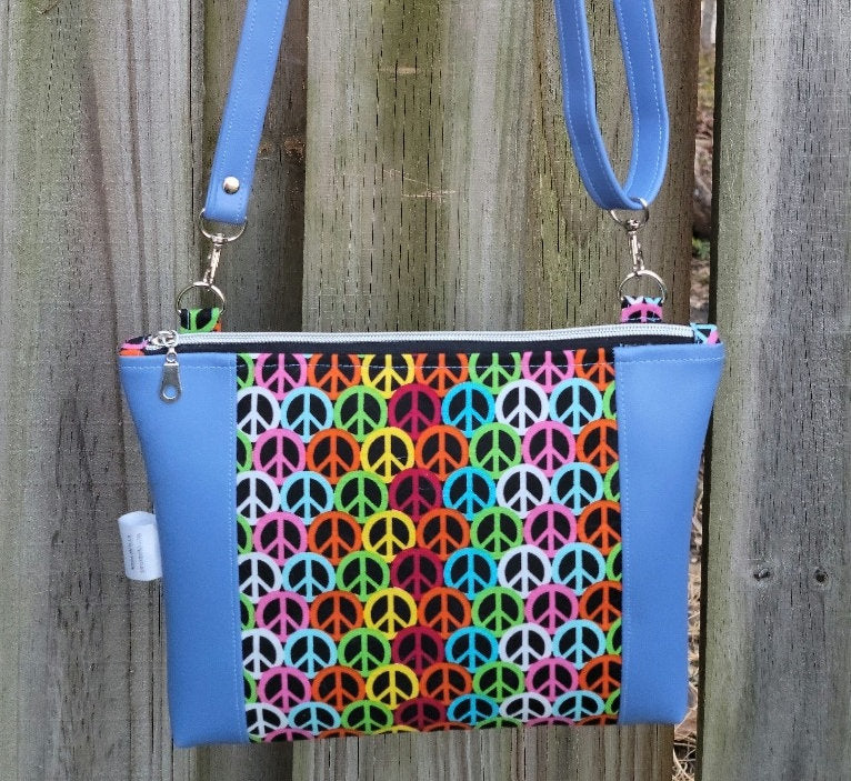 Peace Sign Crossbody Purse