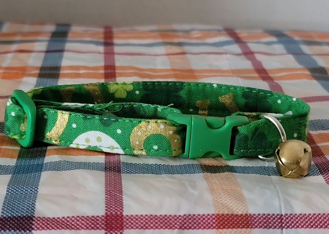 St Patrick's Day Cat Collar