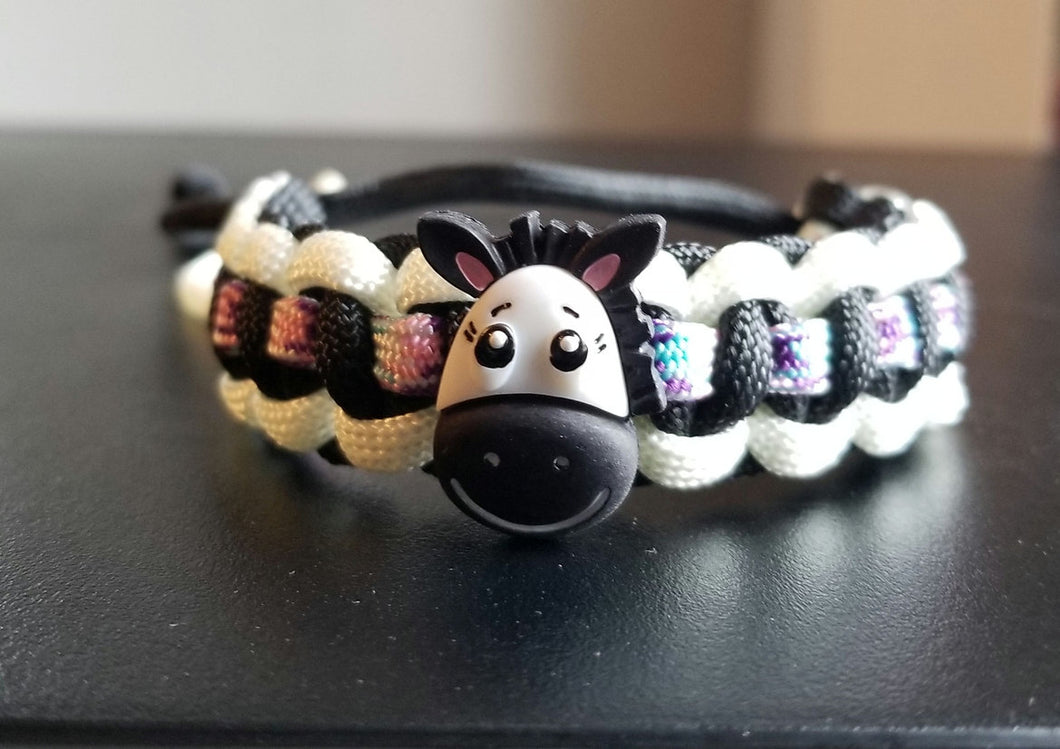 Zebra Paracord Bracelet