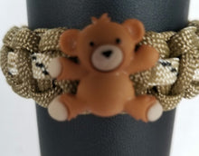 Load image into Gallery viewer, Teddy Bear Paracord Bracelet
